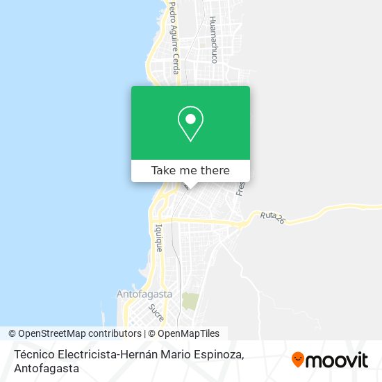 Técnico Electricista-Hernán Mario Espinoza map