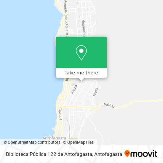 Biblioteca Pública 122 de Antofagasta map