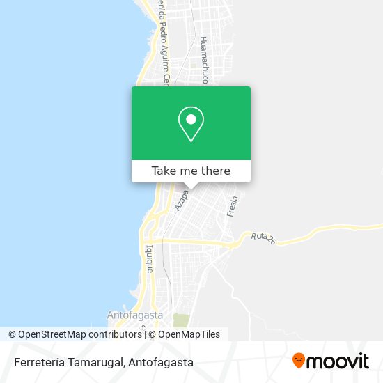 Ferretería Tamarugal map