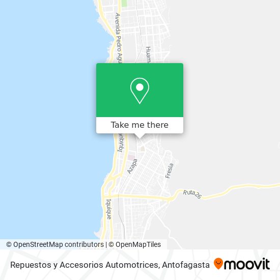 Repuestos y Accesorios Automotrices map