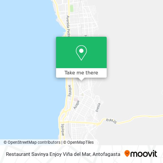 Mapa de Restaurant Savinya Enjoy Viña del Mar