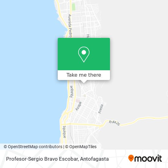 Profesor-Sergio Bravo Escobar map