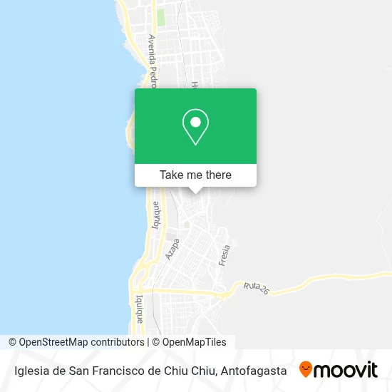 Iglesia de San Francisco de Chiu Chiu map