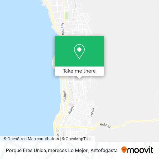 Mapa de Porque Eres Única, mereces Lo Mejor.