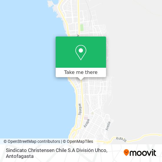 Sindicato Christensen Chile S.A División Uhco map