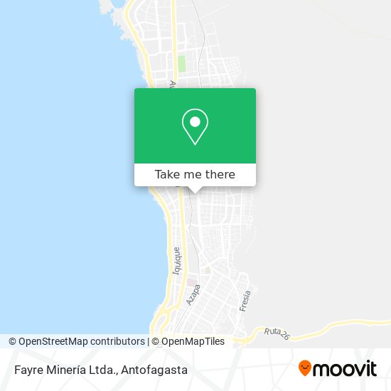 Fayre Minería Ltda. map