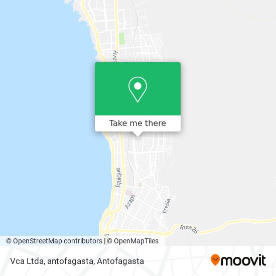 Mapa de Vca Ltda, antofagasta