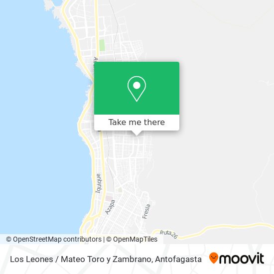 Los Leones / Mateo Toro y Zambrano map