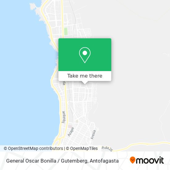 General Oscar Bonilla / Gutemberg map