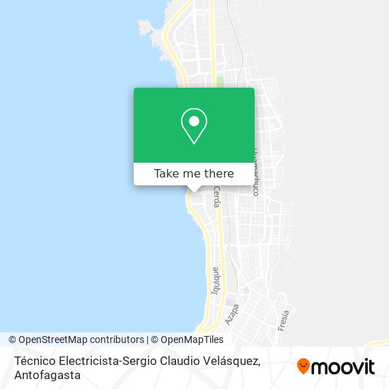 Técnico Electricista-Sergio Claudio Velásquez map