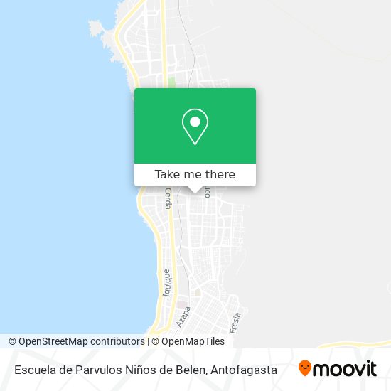 Mapa de Escuela de Parvulos Niños de Belen