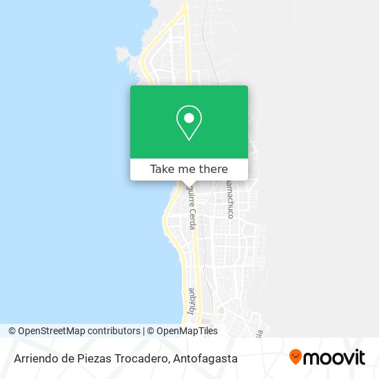 Arriendo de Piezas Trocadero map
