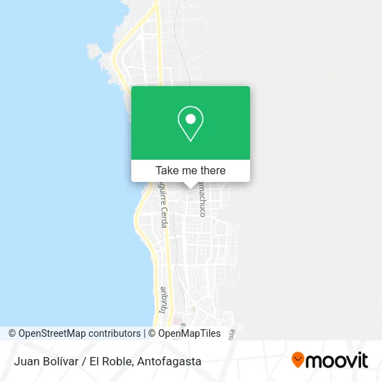 Juan Bolívar / El Roble map