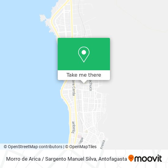 Mapa de Morro de Arica / Sargento Manuel Silva