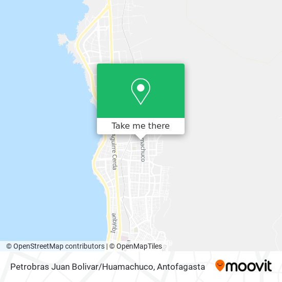 Mapa de Petrobras Juan Bolivar / Huamachuco