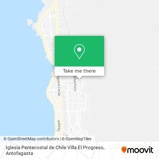 Mapa de Iglesia Pentecostal de Chile Villa El Progreso