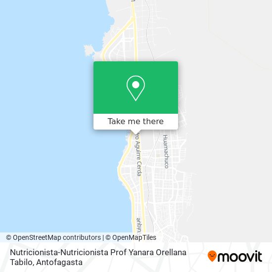 Nutricionista-Nutricionista Prof Yanara Orellana Tabilo map