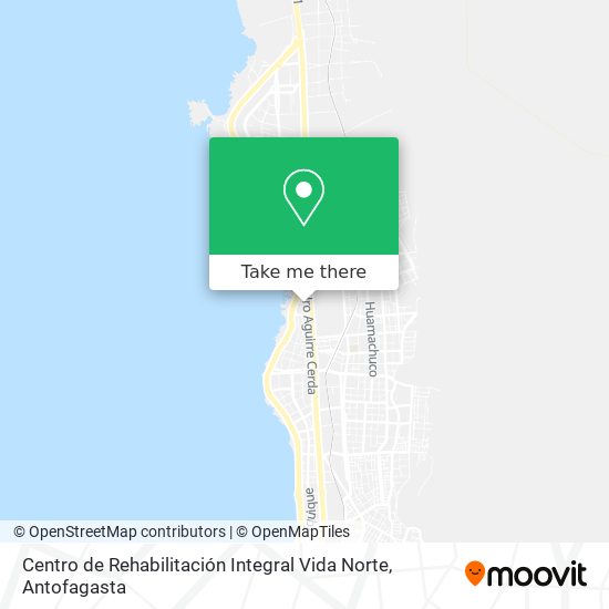 Mapa de Centro de Rehabilitación Integral Vida Norte