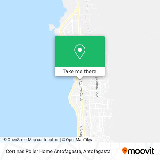 Cortinas Roller Home Antofagasta map