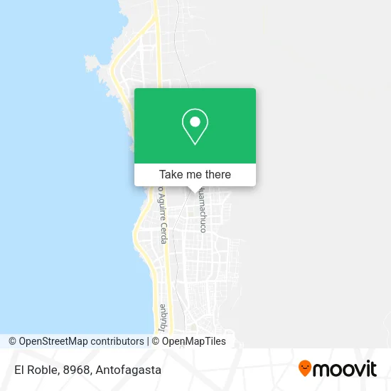 El Roble, 8968 map
