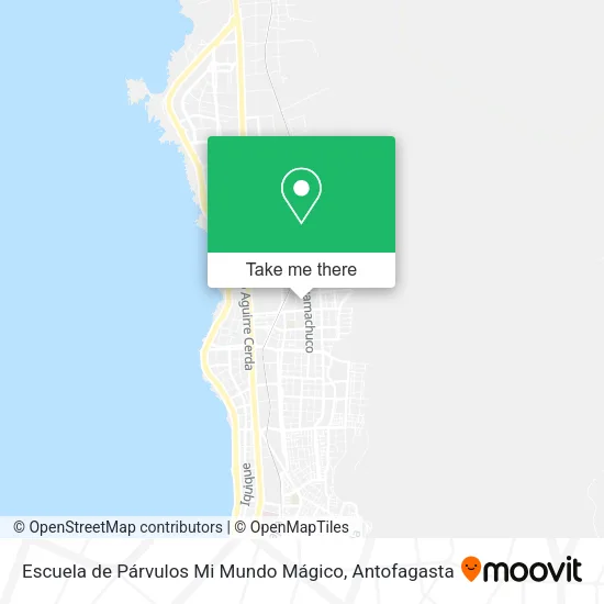Mapa de Escuela de Párvulos Mi Mundo Mágico