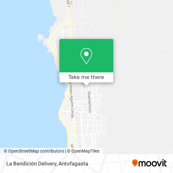 Mapa de La Bendición Delivery