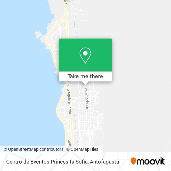 Mapa de Centro de Eventos Princesita Sofía