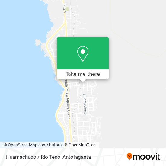 Huamachuco / Río Teno map