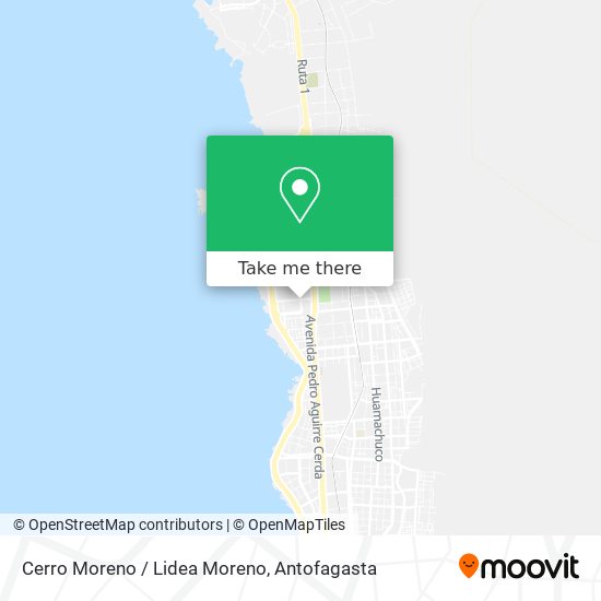 Cerro Moreno / Lidea Moreno map