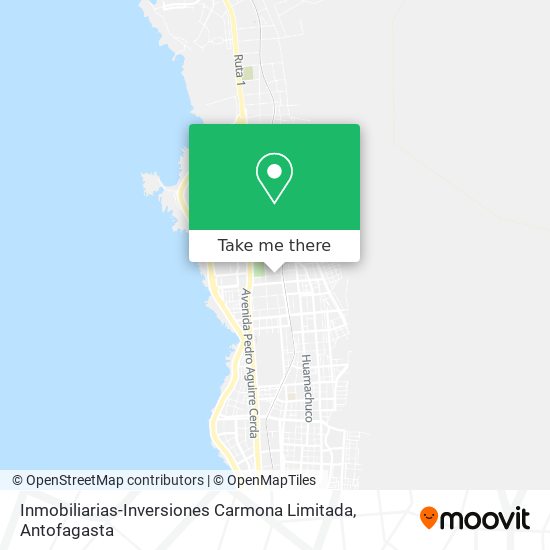 Mapa de Inmobiliarias-Inversiones Carmona Limitada