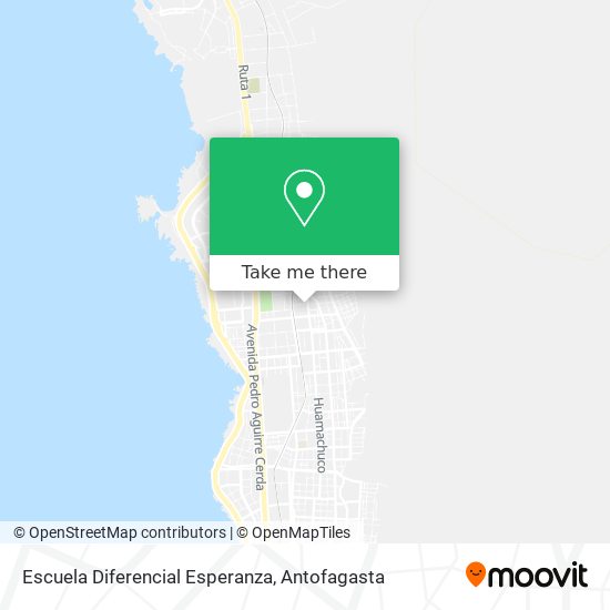 Escuela Diferencial Esperanza map
