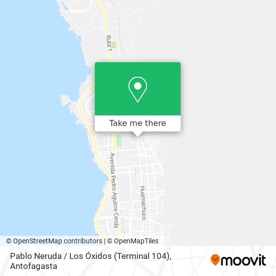 Mapa de Pablo Neruda / Los Óxidos (Terminal 104)