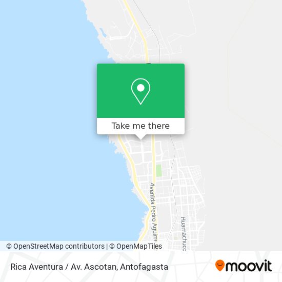 Mapa de Rica Aventura / Av. Ascotan