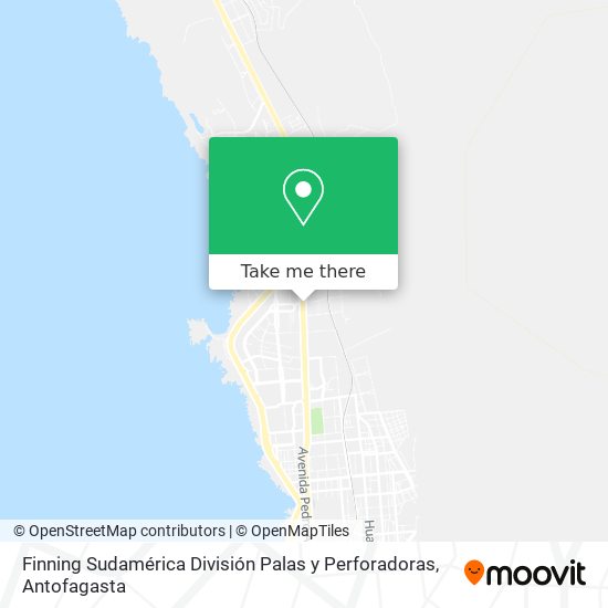 Finning Sudamérica División Palas y Perforadoras map