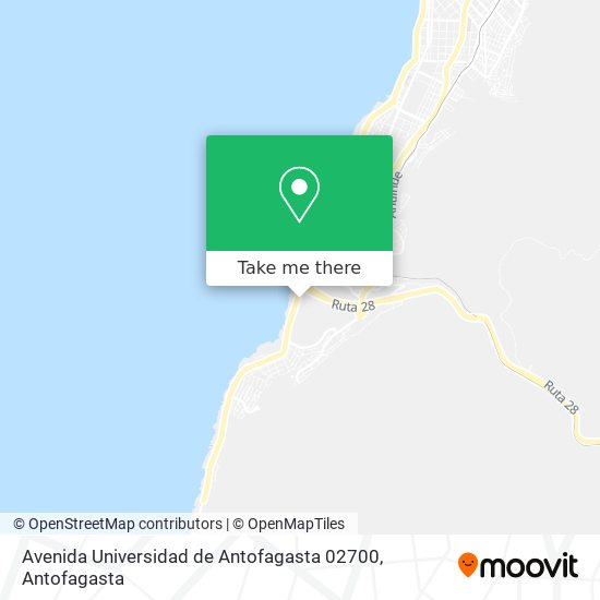 Avenida Universidad de Antofagasta 02700 map