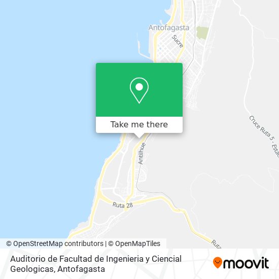 Auditorio de Facultad de Ingenieria y Ciencial Geologicas map