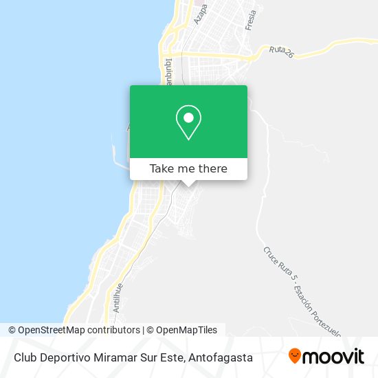 Mapa de Club Deportivo Miramar Sur Este