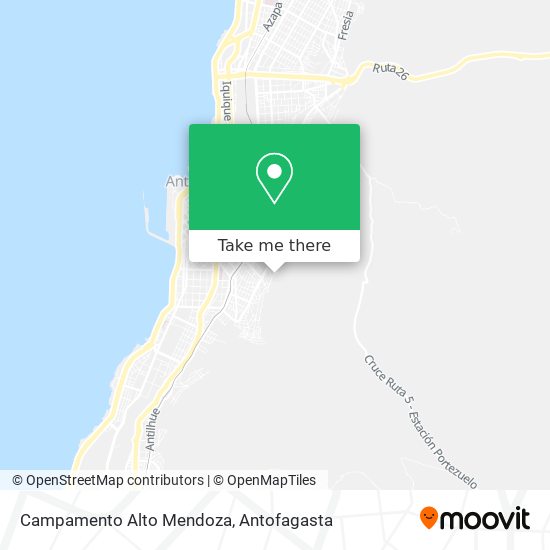 Campamento Alto Mendoza map