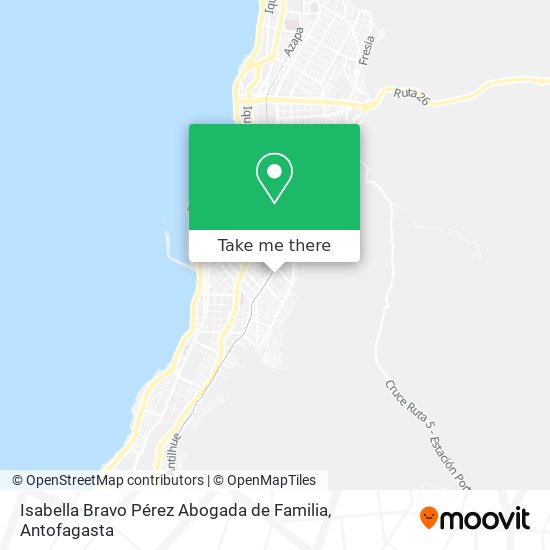 Mapa de Isabella Bravo Pérez Abogada de Familia