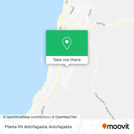 Planta Vtr Antofagasta map