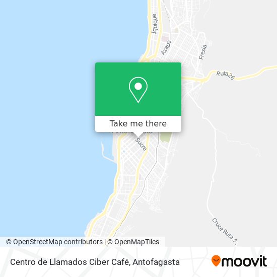 Centro de Llamados Ciber Café map