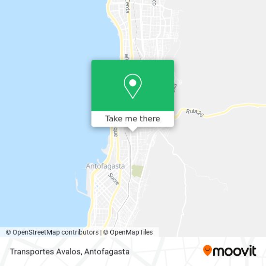 Transportes Avalos map