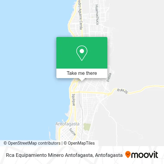Rca Equipamiento Minero Antofagasta map