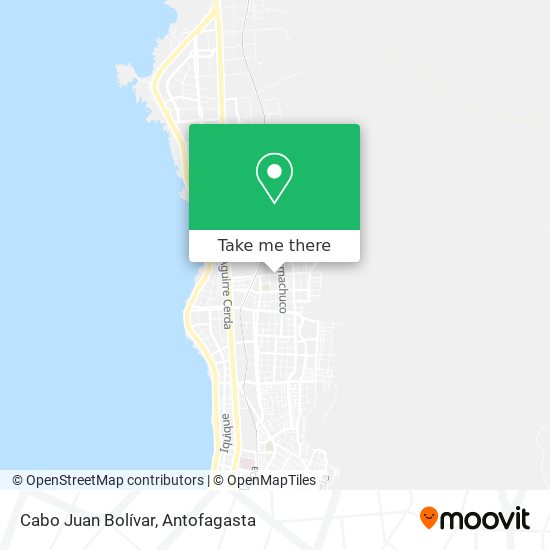 Cabo Juan Bolívar map