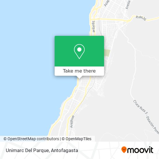 Mapa de Unimarc Del Parque