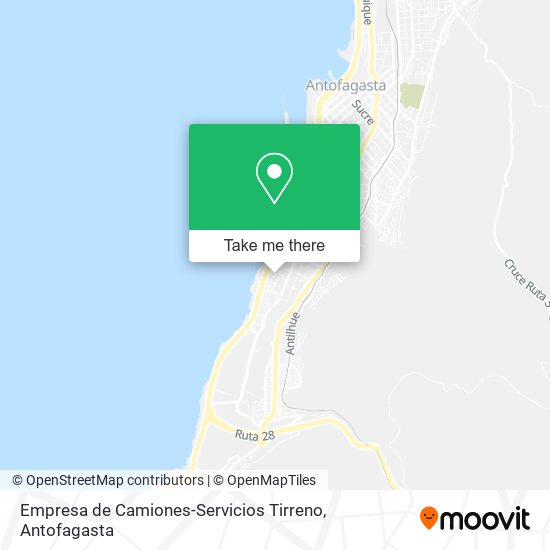 Mapa de Empresa de Camiones-Servicios Tirreno