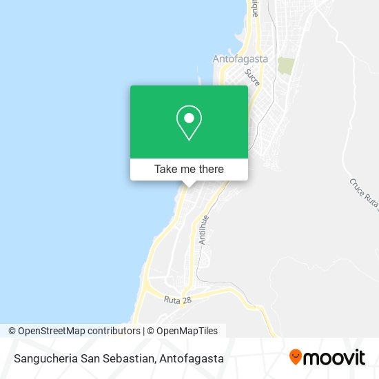 Sangucheria San Sebastian map