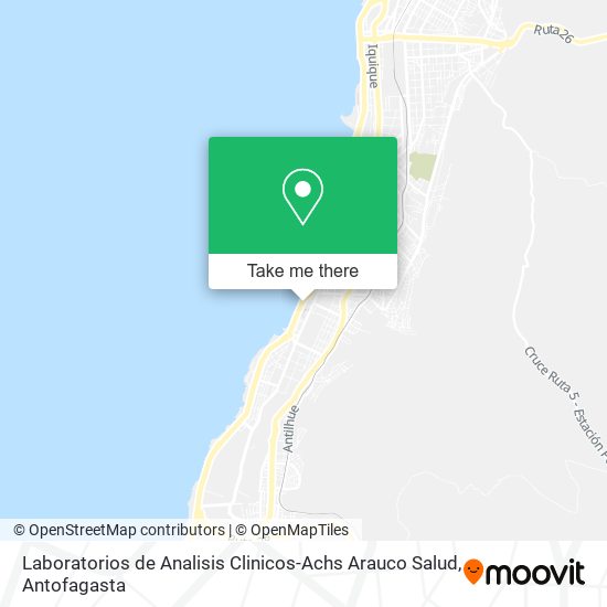 Mapa de Laboratorios de Analisis Clinicos-Achs Arauco Salud