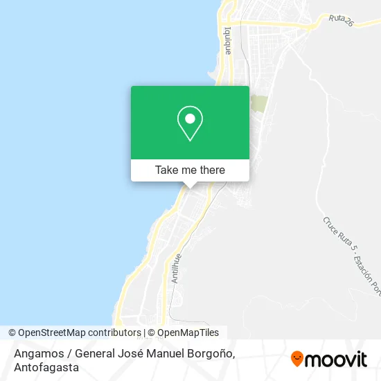 Angamos / General José Manuel Borgoño map