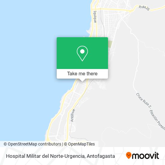 Mapa de Hospital Militar del Norte-Urgencia